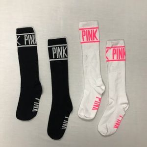 PINK Victoria’s Secret bundle of 2 long socks